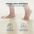 thumbnail image 2 of Sleep Zone Fluffy Round Shaggy Rug, Non Slip Soft Plush Carpet, Easy Clean Indoor Floor Mat, Beige 5ft Round, 2 of 8