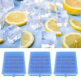 thumbnail image 4 of Molde Para Cubitos De Hielo, Máquina Para Hacer Cubitos De Hielo, Reutilizable, 3 Uds., Fácil De Limpiar, Forma Completa, Forma Completa Para Refrigerador Para Cocina ANGGREK Bandeja de cubitos de hielo, 4 of 8