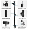 thumbnail image 3 of GIJUANRING Tabletop C-Clamp Mount Arm, 41cm/16.14in-64cm/25.19in Adjustable Photography Desk Light Stand with 1/4" Screw Ball Head, 3 of 6