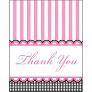 Club Pack of 96 Sweet Baby Feet- Pink Paper "Thank You" Notes