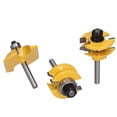 thumbnail image 4 of Rail Stile Router Bits, 3Pcs 1/4in Shank 2 Flute Roman Ogee Bit  For Wood For Door For Cabinet, 4 of 8