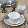 thumbnail image 2 of Pfaltzgraff® Trellis Coastal 16-Piece Dinnerware Set White, 2 of 9