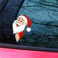 thumbnail image 4 of Santa Claus Car Window Decals - Wooden Reusable Stickers for Festive Vehicle Decor, Holiday Christmas Art Decoration, 4 of 5