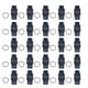 thumbnail image 1 of Interruptor selector de perilla de 25 piezas con bloqueo automático de 2 velocidades con luz 16 mm cuadrado 12 V BEMLA1611XD/21F (rojo), 1 of 14