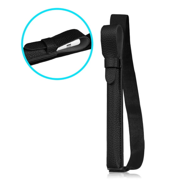 Fintie Apple Pencil Holder w/ USB Adapter Pocket - PU Leather Pouch for iPad Pro 9.7/10.5/12.9 Case Cover, Black