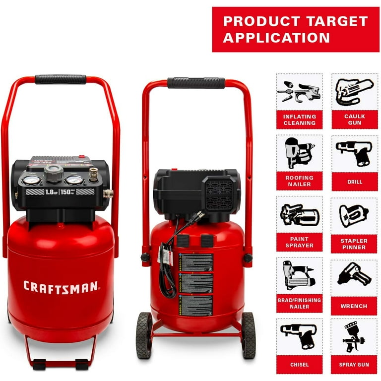 Craftsman 20 175 PSI Vertical Air Compressor CMXECXA0232043, 47 OFF