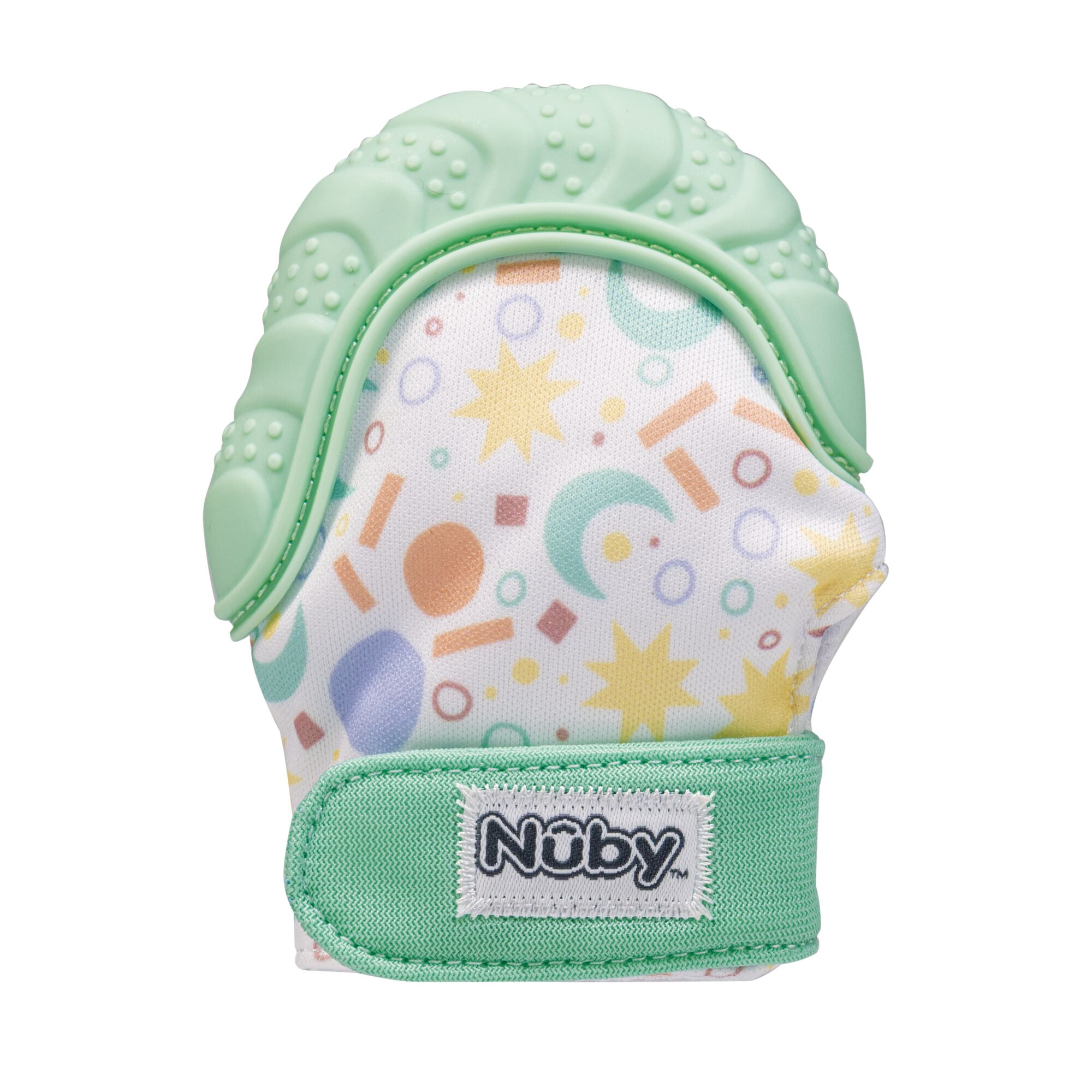 Nuby Silicone Teething Mitten for Babies, 3+ Months