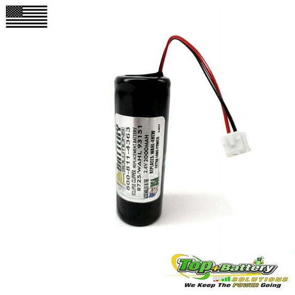 Replacement Battery For 2.4v Wahl Ravor Eclipse Clippers 93151 93151-001 WHL-4 Qty.1