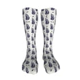 thumbnail image 5 of Naloa Blue Leaves High Stockings Women Thigh High Stockings Over Knee Long Stockings-One Size, 5 of 8