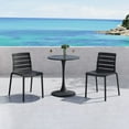 thumbnail image 2 of Rylan Indoor and Outdoor Stackable Chair - Black - Set of 2, 2 of 7