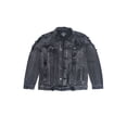 thumbnail image 7 of Victorious Men's Classic Distressed Denim Trucker Jean Jacket DK100 - Black - 5X-Large, 7 of 7