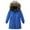 Blue, variant on Boys Girls Long Coat Insulated Heavyweight Puffer Jacket Waterproof Fleece Lined Parka Jackets Insulated Parka with Faux Fur Hooded Padded Down Coat