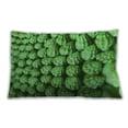 thumbnail image 1 of Ahgly Company Patterned Indoor Rectangular Green Lumbar Throw Pillow, 13 inch by 19 inch, 1 of 5