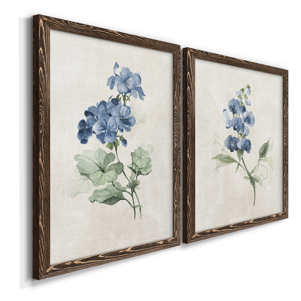 Farmhouse Periwinkle I - Premium Framed Canvas 2 Piece Set - Ready to Hang