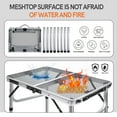 thumbnail image 5 of Tiagowell Lightweight Folding Grill Table with Mesh Desktop, Sliver, 5 of 6