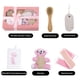 thumbnail image 2 of Naiovety Juego de baño de 5 uds., cepillo facial, piedra pómez, algodón, lino, resistencia, bordado, herramientas de cuadradas, caja de regalo, Juegos de accesorios de baño Naiovety HA074710-00, 2 of 6
