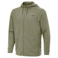 thumbnail image 2 of Men's Antigua Olive Minnesota Vikings Effortless Full-Zip Hoodie Jacket, 2 of 4