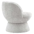thumbnail image 6 of Vesta Chenille Fabric Upholstered Swivel Chair in Dove Gray, 6 of 9
