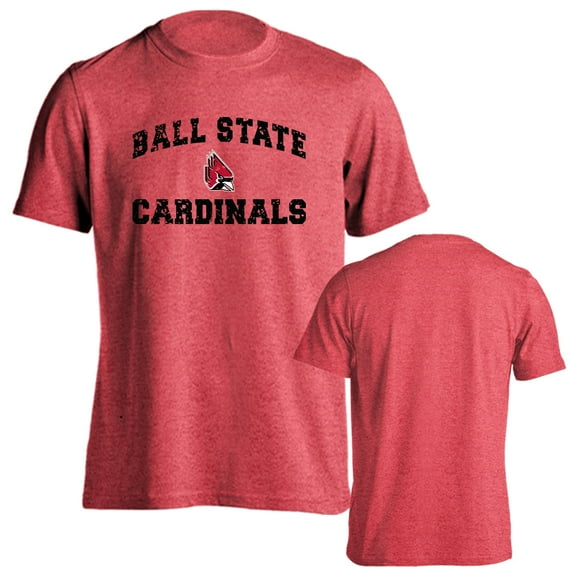 Ball State University Cardinals Distressed Retro Short Sleeve T-Shirt
