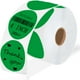 thumbnail image 1 of Etiquetas adhesivas térmicas BricAbel, círculo verde de 4 pulgadas, 300 unidades, rollo, 1 of 8