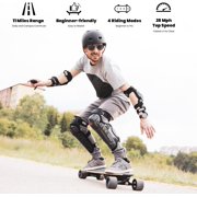 MEEPO V5 Dual-Motor Electric Skateboard with Remote, Up to 29 MPH Top Speed, 11-Mile Range, 4 Speed Modes, Smooth Braking, Easy-Carry Handle Deck for Adults & Teens