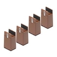 thumbnail image 3 of Paquete de 4 elevadores de piernas Zulema para cama y mobiliario con abrazadera de tornillo 10 cm Marrón 10-37 mm, 3 of 8