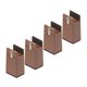 thumbnail image 3 of Paquete de 4 elevadores de piernas Zulema para cama y mobiliario con abrazadera de tornillo 10 cm Marrón 10-37 mm, 3 of 8