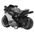 thumbnail image 4 of Pull Back Motorcycles Toy, Innovative Sturdy Motorcycle Toys Model High Simulation Alloy  For Kids Gifts Grey, 4 of 8