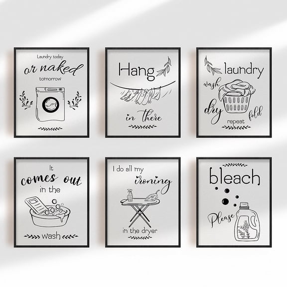 Home Decor Painting Canvas Wall Art Laundry Today or Naked Tomorrow Canvas Hanging Painting Canvas Art 7.9x9.8inch Canvas Printing Wall Decoration