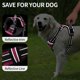 thumbnail image 5 of Arnés para perros HEELE, ajustable, acolchado y reflectante, sin tirones, rosa M, 5 of 5