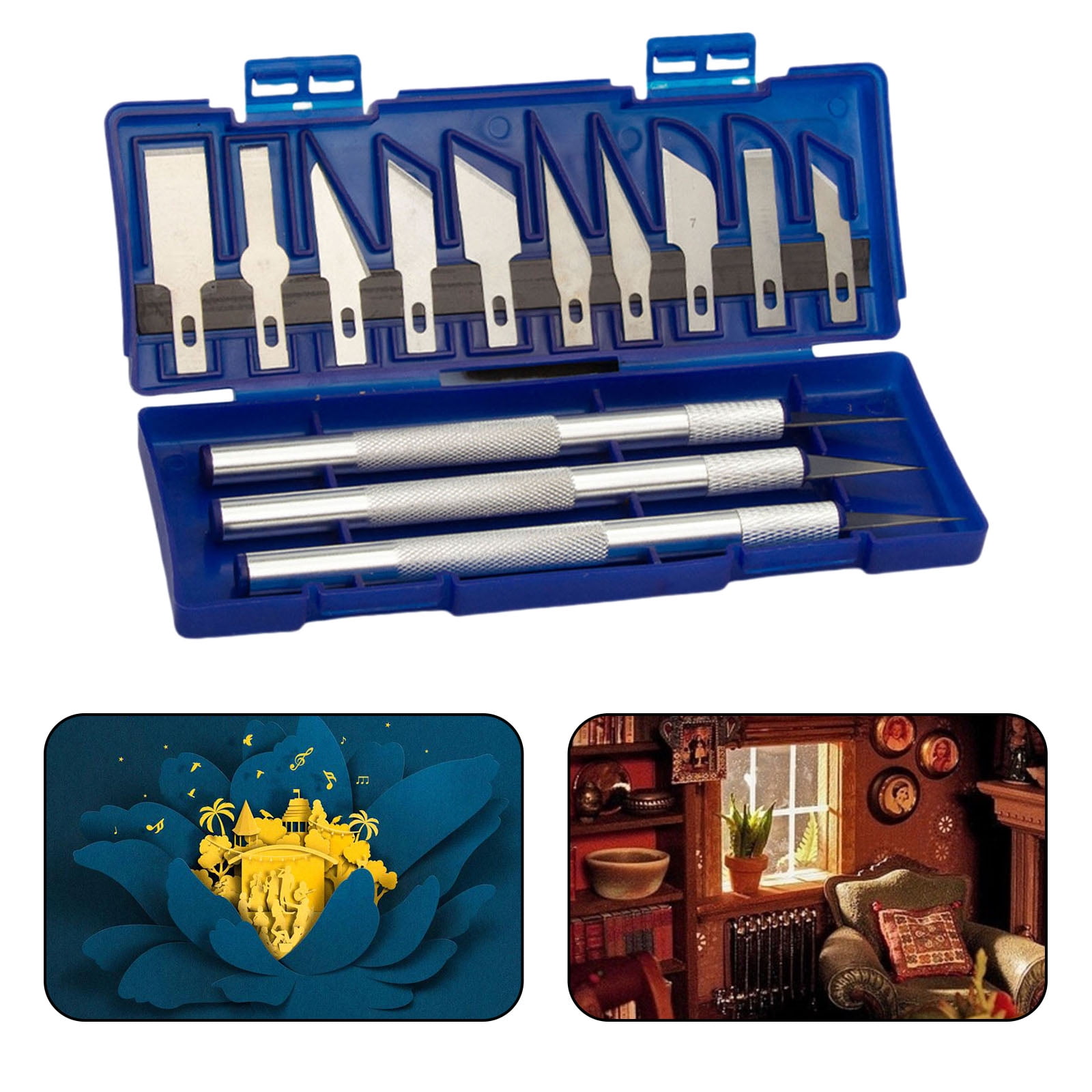 13PCS Utility Art Exacto Knife Set, Precision Craft Hobby Knife Kit