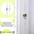 thumbnail image 4 of fastboy Support de Pot de Fleurs Intérieur Extérieur Panier Suspendu Corde en Coton Support de Pot de Plante WD016, 4 of 7