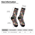 thumbnail image 2 of Xecao Mushrooms Snails Butterflies Pattern Sport Socks for Women and Men Crew Socks Sporty Calf Socks Casual Socks, 2 of 6