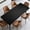 Black, variant on Rectangle Table Cloth Cover Waterproof Elastic Fitted Polyester Fitted Tablecloths for 4 Foot Tables for Indoor, Picnic, Camping, Outdoors