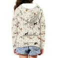 thumbnail image 4 of DISNIMO Horse Hoodie for Kids Flower Hoodie Boys Zip Hoodies Size 14-16 Boys Hoodie Sweatshirts Hoodies Girls Zipper Hooded Sweatshirt Children Hooded Jackets for Girls Hoodie Jacket Teens Clothing, 4 of 7