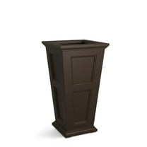 Mayne Fairfield 22" x 22" x 40" Square Tall Espresso Plastic Planter