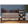 thumbnail image 5 of iRerts 3 in 1 Convertible Crib and Changer, Wood Baby Crib and Changing Table with Open Shelves, Converts to Toddler Bed and Daybed, Espresso, 5 of 6