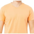 thumbnail image 3 of X RAY JEANS Mens Basic V-Neck Short Sleeve T-Shirt, Cantaloupe, L, 3 of 3