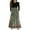 #A24-Army Green, variant on Abcomgle Girls Beach Dress Casual Patchwork Ruffle Long Sleeve Girls Long Dresses Striped Crew Neck Sundresses Flowy Tiered Dresses with Pockets,7-8 Years Black