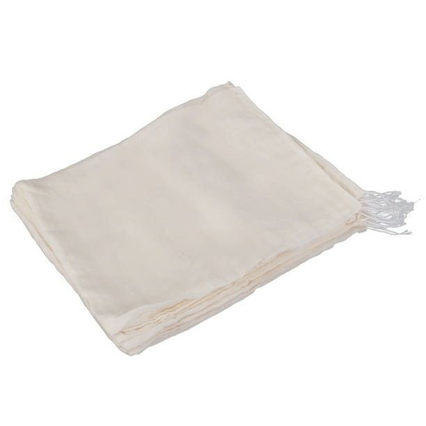 Filtro de bolsa de malla de algodón para zumo de fruta, té de la leche, tuerca reutilizable, 20 piezas, 5 tamaños