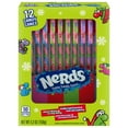 thumbnail image 2 of (2 pack) NERDS Holiday Tangy Candy Canes, 5.30z, Fruit Flavored Candy Canes, Stocking Stuffer,12 Count, 2 of 8