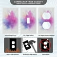 thumbnail image 5 of IAUYY Retardant PC Material Toggle Switch Switch Plate Covers Easy DIY Installation with Screws Light Switch Cover Plate Powder Splatter Effect, 5 of 9
