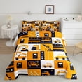 thumbnail image 1 of YST Tractor Comforter Set, Cartoon Excavator Bedding, Kids Room Decor, Queen, 1 of 6