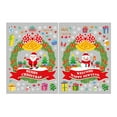 thumbnail image 1 of Window Clings Santa Claus Wreath Decals Window Stickers For Glass Windows Door Xmas Party, 1 of 1