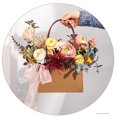 thumbnail image 6 of Lilixerw Kraft Flower Gift Bags Bouquet Paper Bags with Handle,Waterproof Bouquet Gift Box Empty Bouquet Bags for Flowers,Rectangle Packaging Wrap Bags,for Valentine's Day Mother's Day Gift, 6 of 9