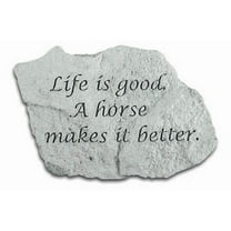 Kay Berry- Inc. 47520 Life Is Good A Horse Makes It Better - Garden Accent - 5 Inches x 3.25 Inches x 1.25 Inches