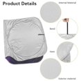 thumbnail image 5 of Yuyamidu Coconut Tree Car Windshield Sun Shade Seaside Automotive Windshield Sunshades for SUV Van Auto Interior Accessories UV Sun and Heat Reflector, 5 of 7