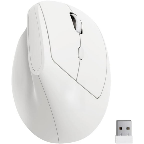 Ergonomic Mouse - Vertical Mouse with 800/1200/1600 Adjustable DPI, 6 Silent Buttons, Auto Power Saving,Light Weight