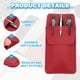 thumbnail image 3 of Uxcell 3 Paquete Protector de Bolsillo de Cuero, Protector de Bolígrafos Multiusos, Organizador de Bolsillo para Camisas y Batas de Laboratorio, Azul Marino, 3 of 7