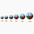 thumbnail image 4 of 10" Stainless Steel Gazing Balls：Big Shiny Mirror Ornament, Decorative Orbs for Yard, Pool, Lawn and Pond,Christmas Floating Ornaments, Lawn Decorations, Unbreakable Polishing Ball (Chroma, 8in), 4 of 6